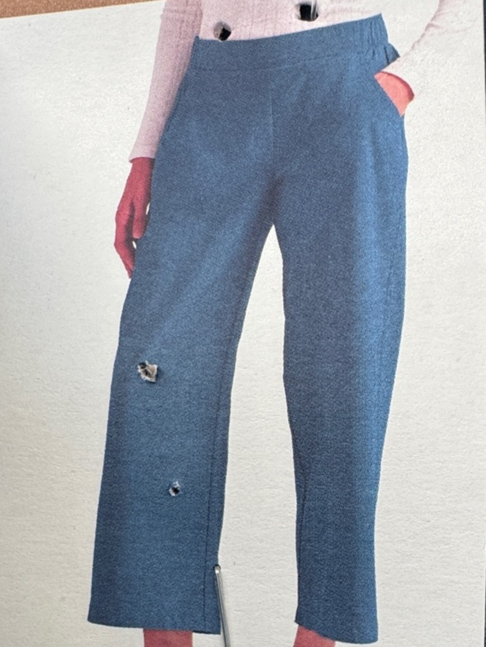 Eddie Bauer Light Blue Women'travelers crop pant